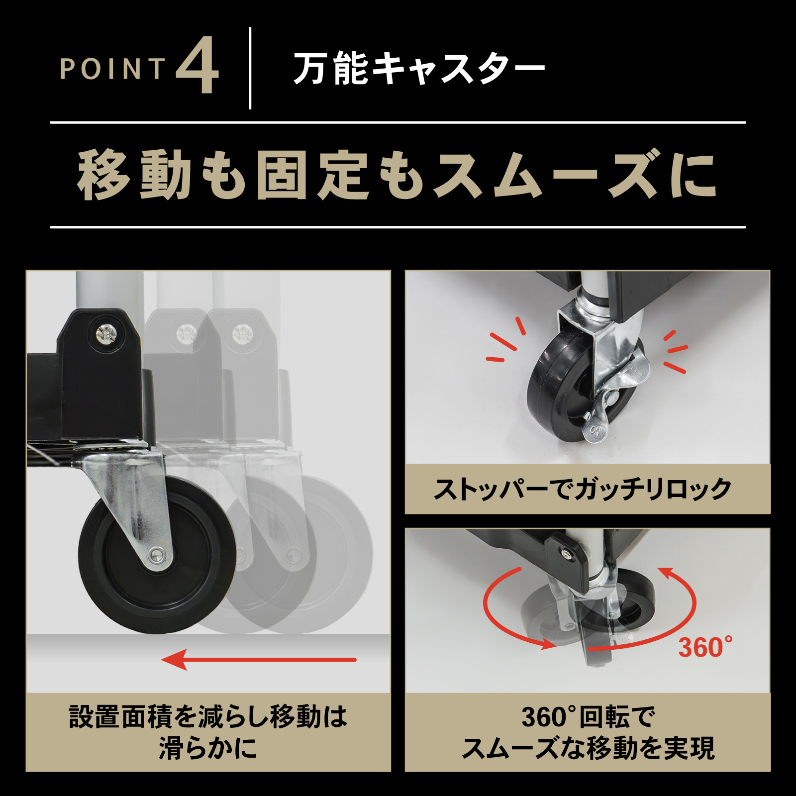 クラフトワゴン ツールワゴン 折りたたみ キャスター付き 総耐荷重