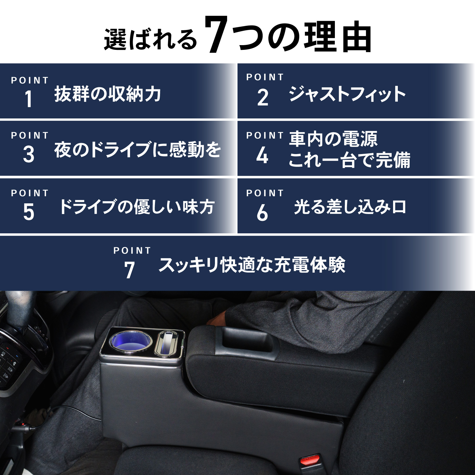 N-BOX ホンダ N-BOXカスタム JF1 JF2 専用 LED コンソール ボックス