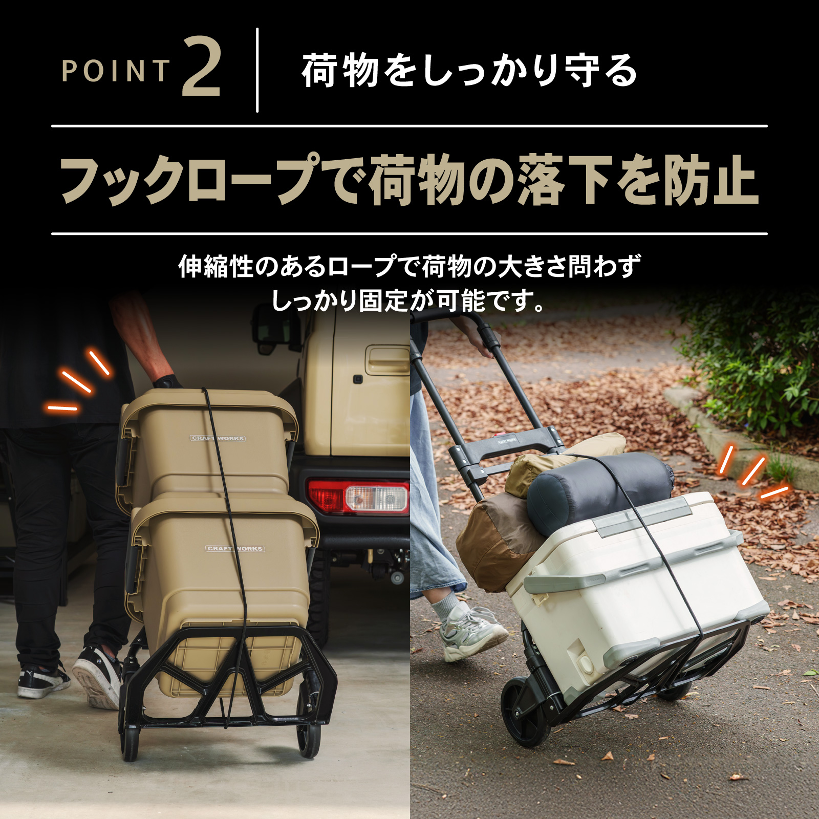 ハンドトラック キャリーカート 台車 耐荷重120kg Lサイズ 折り畳み 