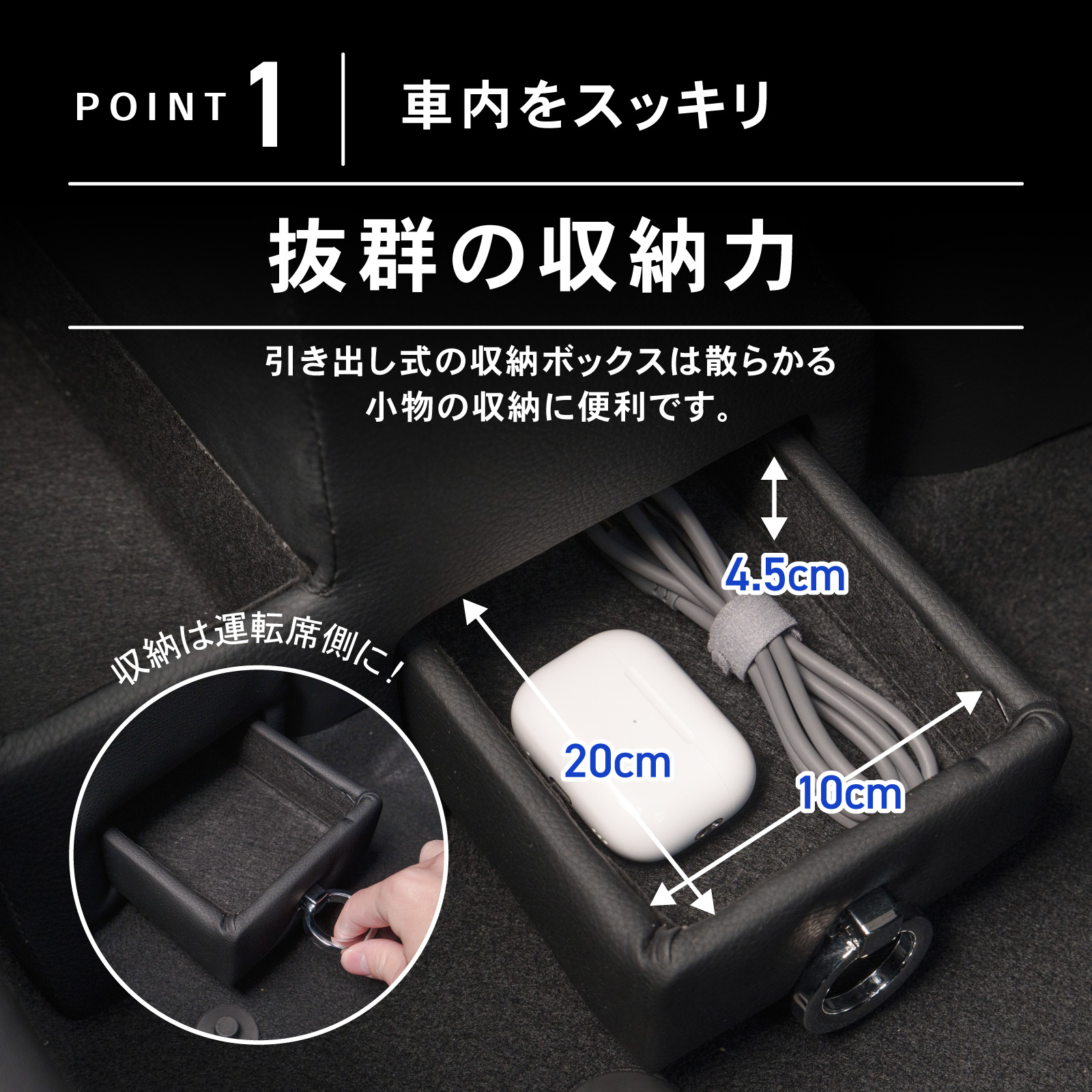 デリカミニ ルークス 専用 コンソールボックス 充電 後付け USB タイプ