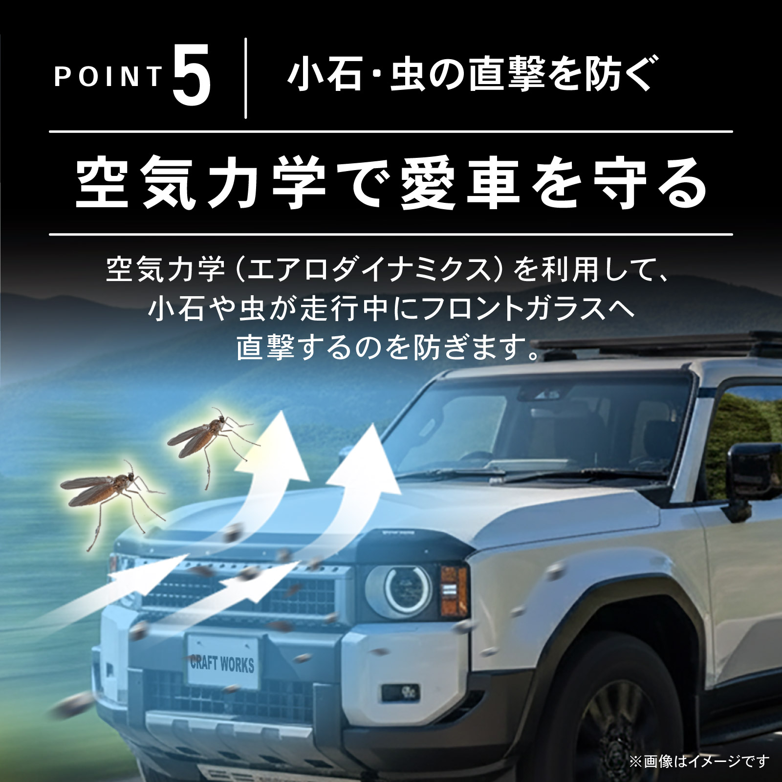 ランドクルーザー 250 バグガード ランクル250 ボンネット