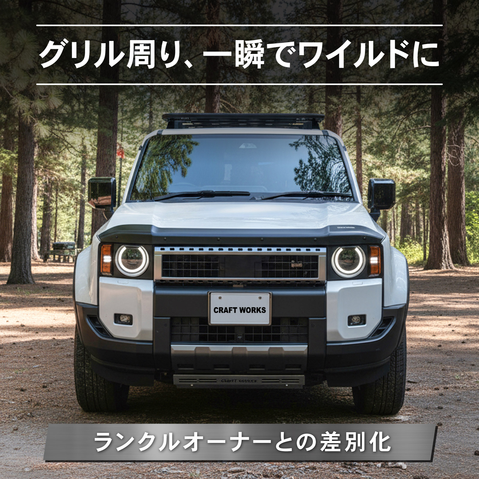 ランドクルーザー 250 バグガード ランクル250 ボンネット