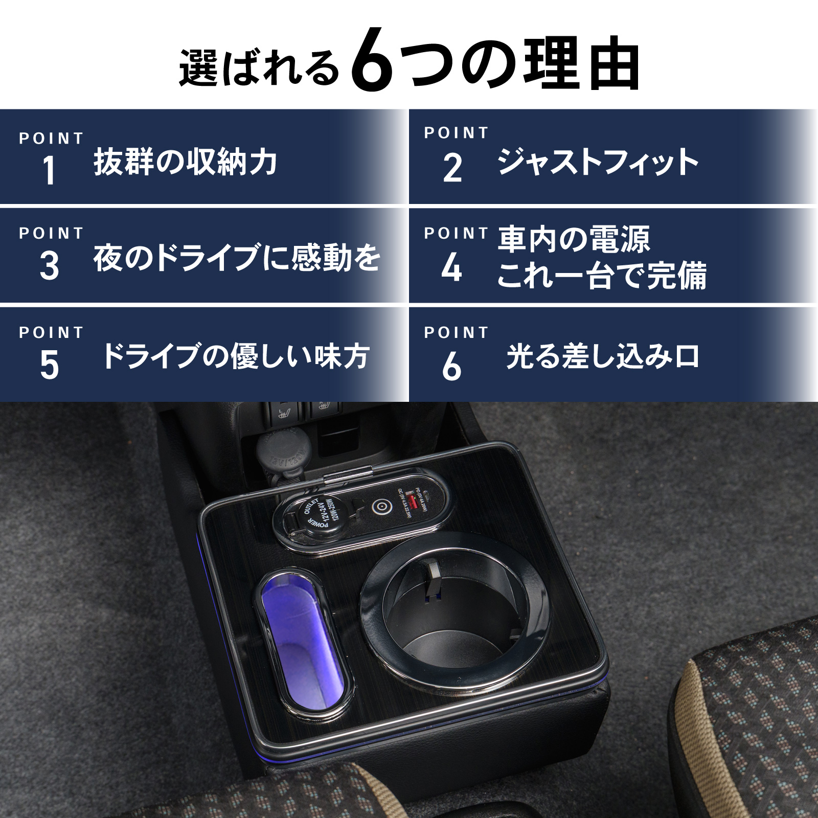 ハスラー MS52S MS92S 専用 コンソールボックス 充電 後付け USB