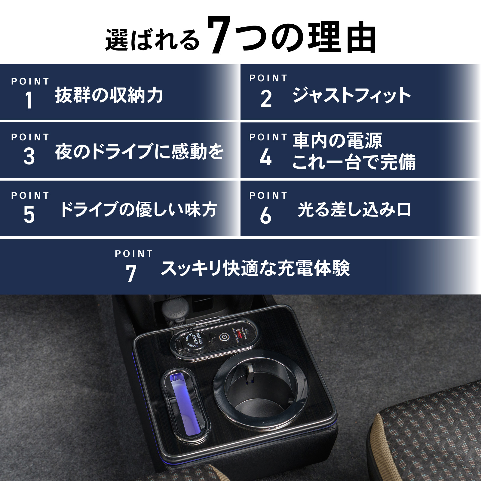 ハスラー MS52S MS92S 専用 コンソールボックス ワイヤレス 充電