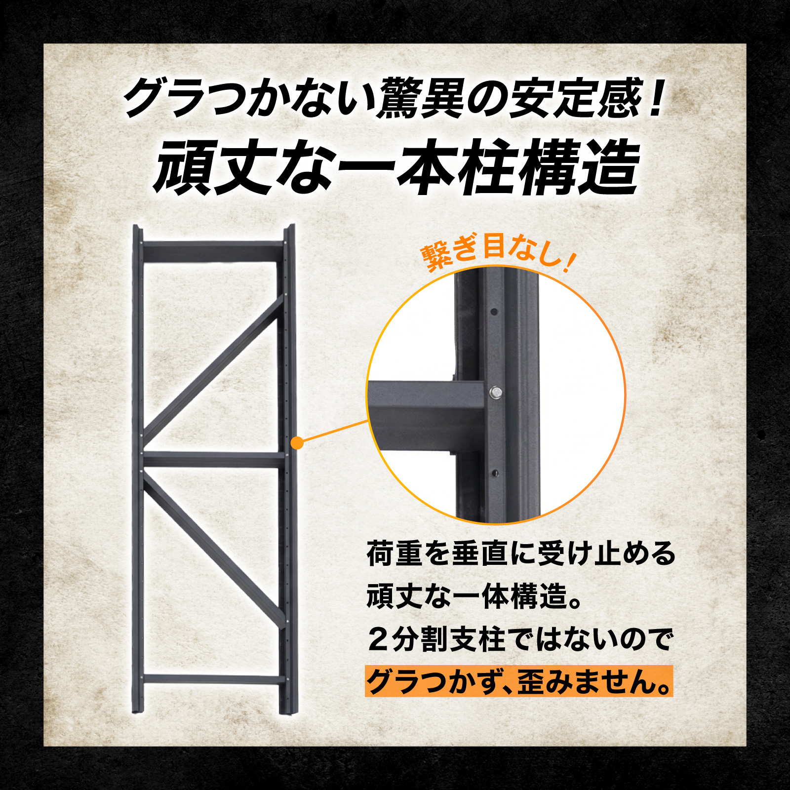スチールラック 4段 高さ調整 幅120 幅105 幅200 業務用 ボルトレス 