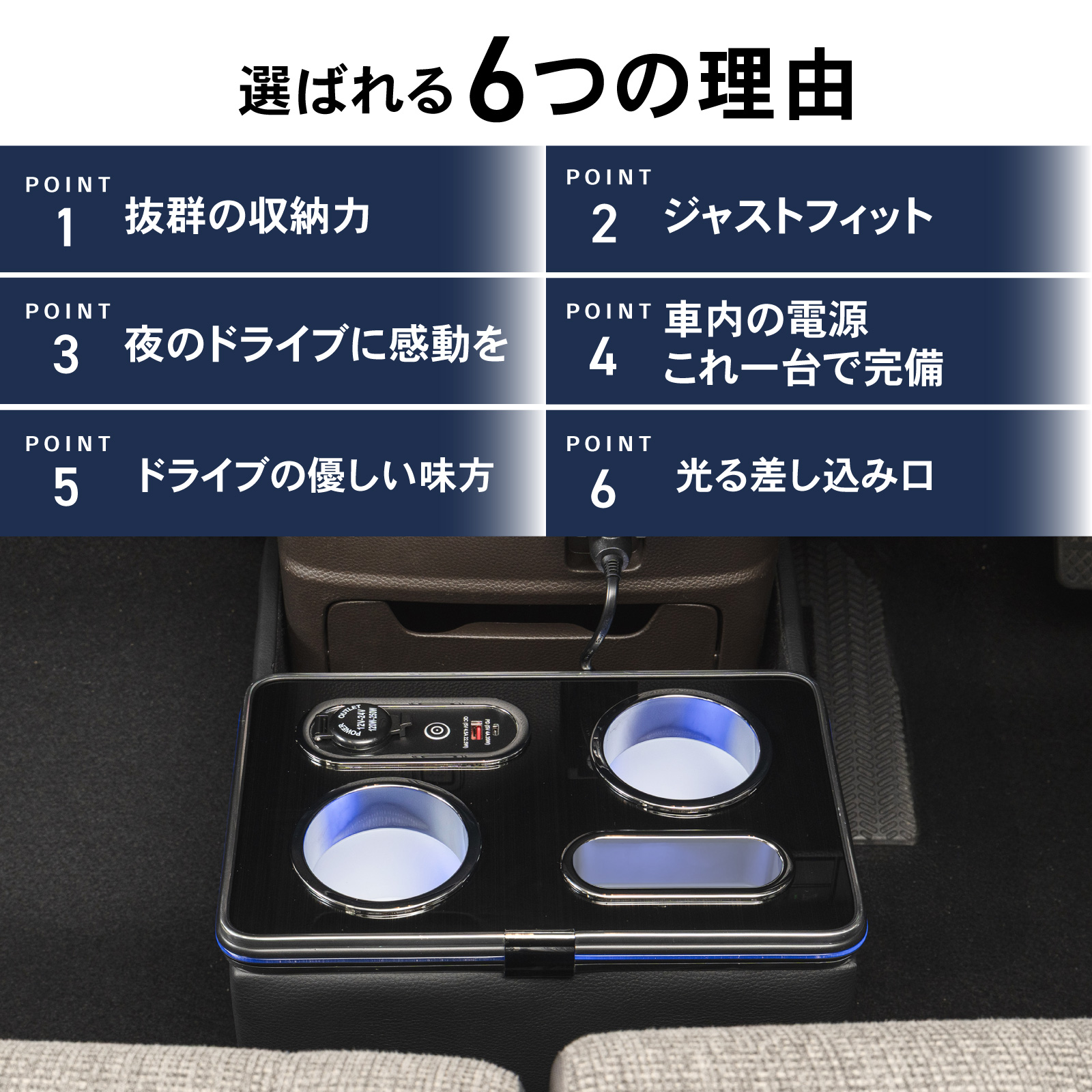 N-BOX N-BOXカスタム JF3 JF4 専用 コンソールボックス ドリンク