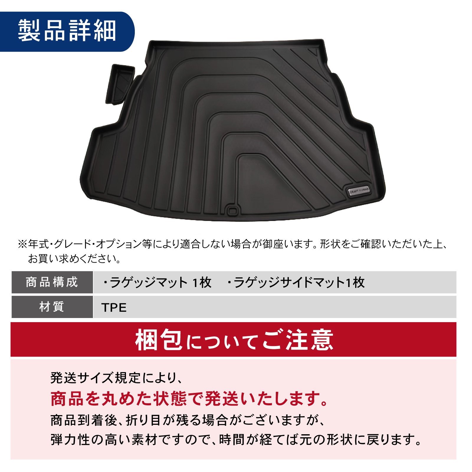 新型RAV4 60系 ラゲッジマット トランクマット マット 防水 防汚 汚れ 
