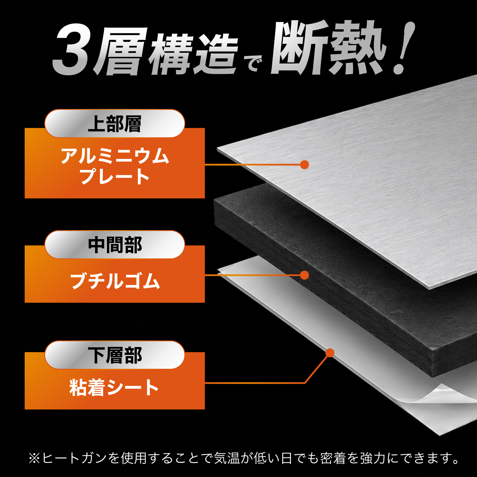選べるサイズ × 厚み 断熱シート 厚さ10mm 幅1m 長さ10m
