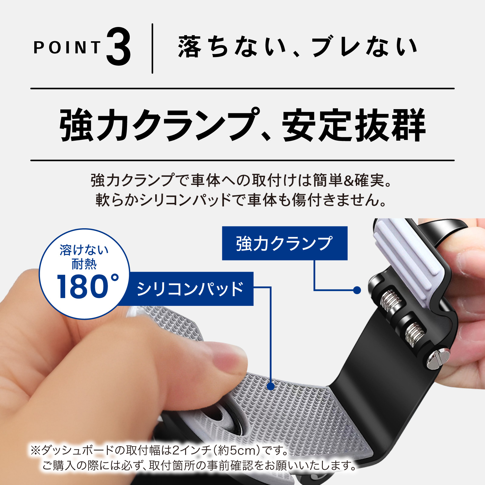 スマホホルダー 回転 1800° 車載 クリップ 固定 強力 スタンド ホルダー 携帯 スマホ ダッシュボード サンバイザー ミラー UG スマートフォン iPhone Samsung | ブランド登録なし | 07