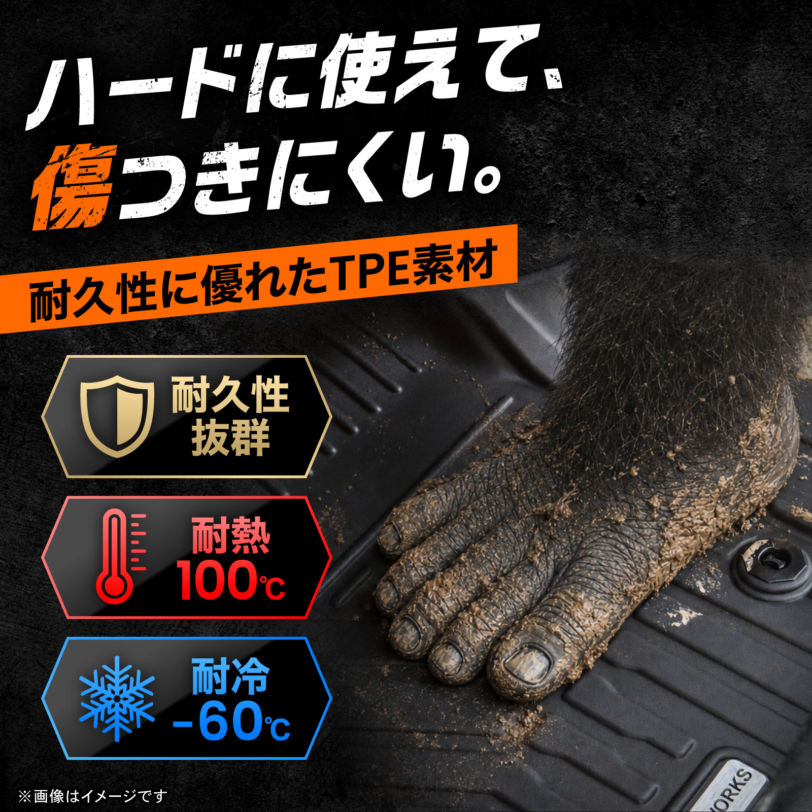 フロアマット　防水　低反発 ランドクルーザー 250 フロアマット 3列目 ランクル 250系 新型 3D