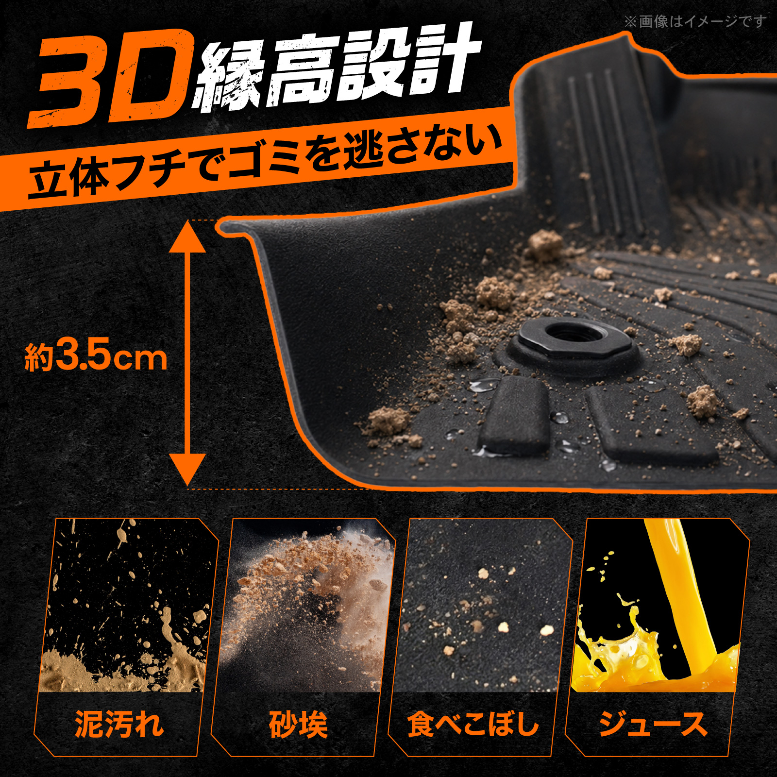 スズキ ジムニー ノマド 5ドア JC74W FC 3D フロアマット セット 防水 