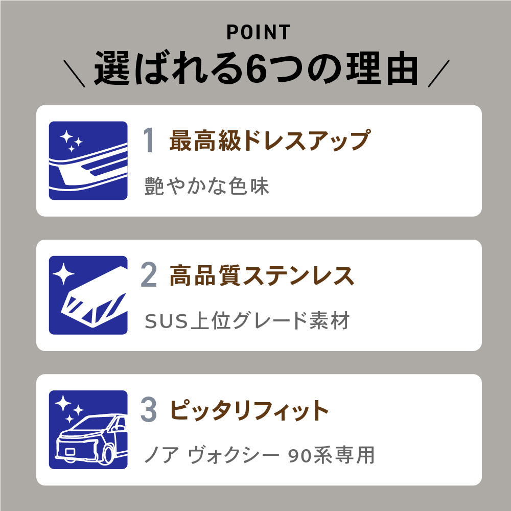 トヨタ ノア ヴォクシー 90系 スカッフプレート サイドステップ