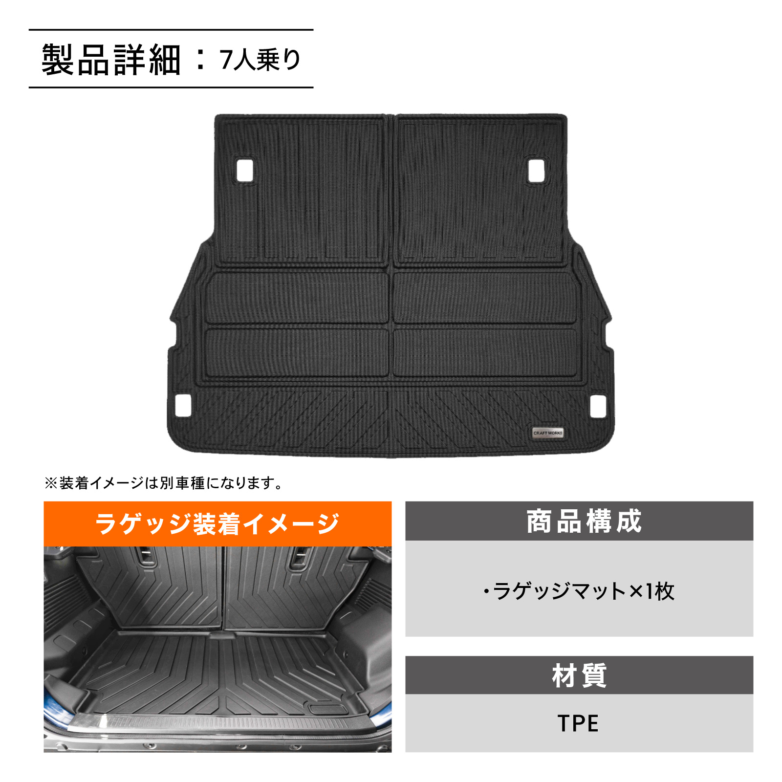 ランクル300 トランクマット ランドクルーザー 300系 ラゲッジマット トランクマット ラゲッジ