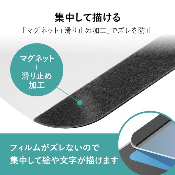 iPad ペーパーライクフィルム マグネット 着脱式 アイパッド