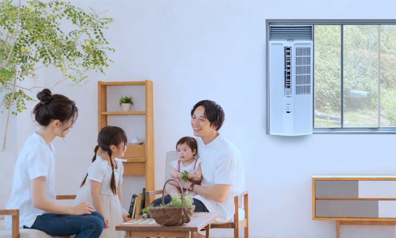 トヨトミ 窓用エアコン ACW-18R 工事不要 簡単取付 冷房 クーラー