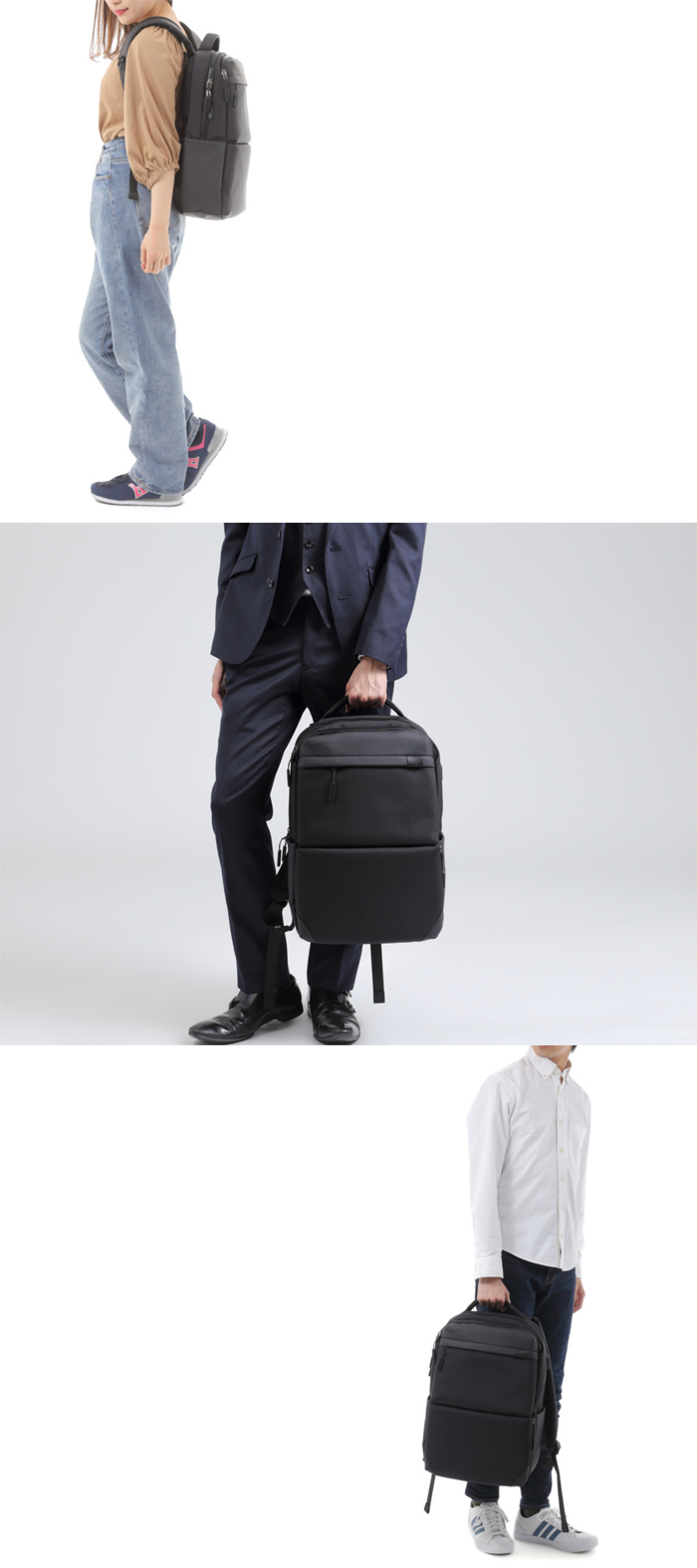 ATLA 無重力リュック AGS機能 23L 多機能 撥水加工 ユニセックス 大