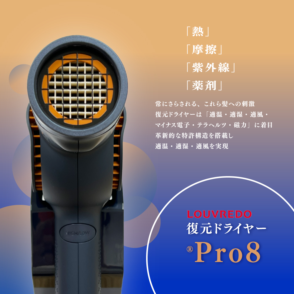 ルーヴルドー レヴィ 復元ドライヤーPro8 LJ-365DR8 れいめいブルー