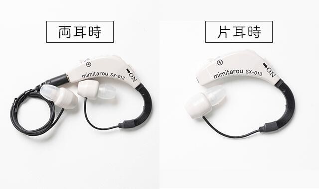 クーポンで5%OFF 予備電池12個付 みみ太郎 SX-013 電池式 保証有 男女兼用 耳かけタイプ 難聴 軽量 小型 両耳 片耳  ※本製品は集音器です 補聴器ではありません