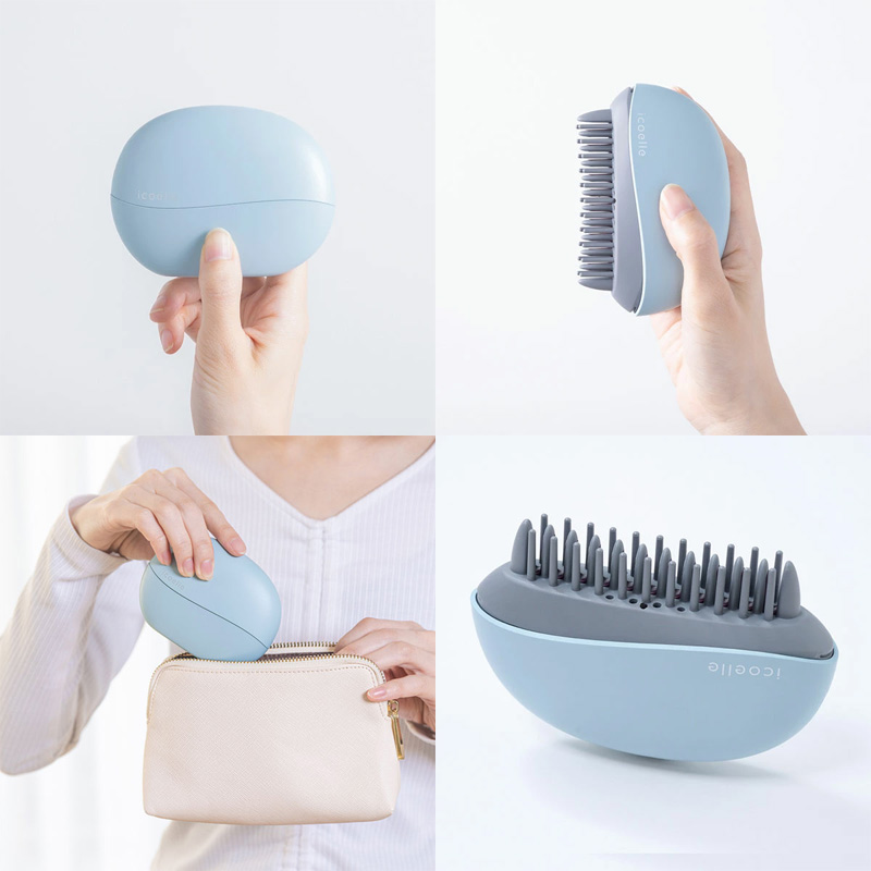 icoelle イコエル　ブラシ型ヘアアイロン 特典付き icoelle イコエル イオンコームアイロン コーム型 ミニヘア