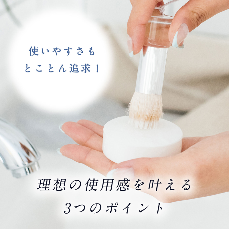 公式認定ストア】 ラピスラズリ LLフェイスケアブラシ 二層構造の洗顔