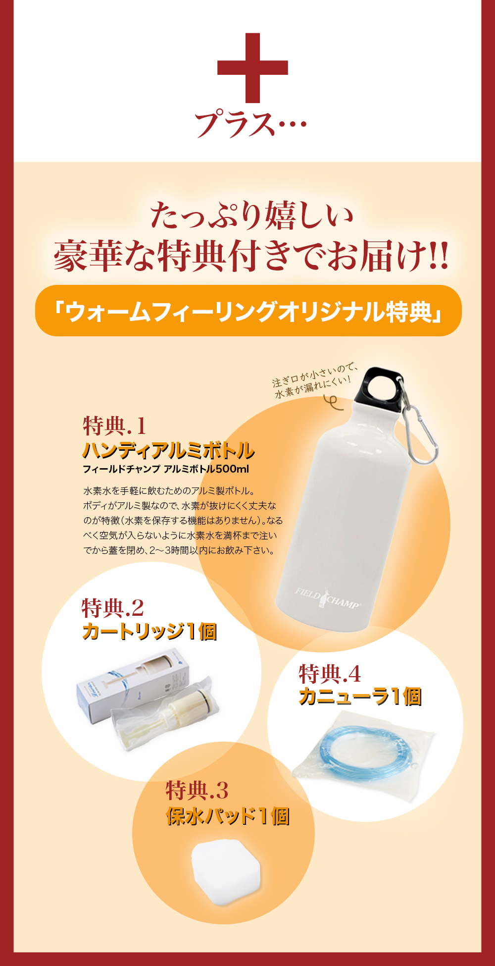 正規販売代理店・特典付 水素水生成器 ルルドプレミアム1.8L吸入器セット カートリッジ×3個・保水パッド×3個・カニューラ×3個・アルミボトル1本お届け |  | 02