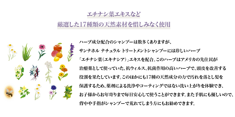 正規品 医薬部外品 サンナホル ナチュラル トリートメントシャンプー