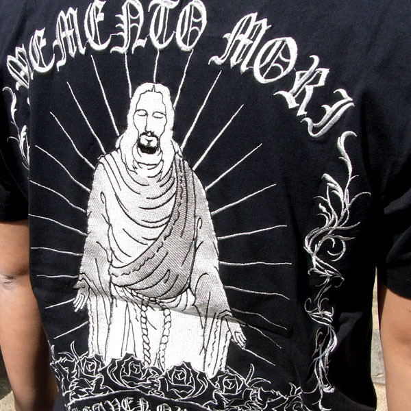 SALE】【ST1413】オラオラ Tシャツキリスト刺繍Tシャツ 【ネコポス送料