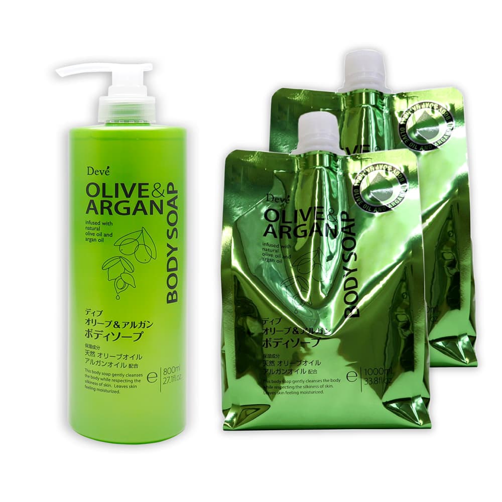 ボディソープ 大容量 詰め替え付 本体800ml 1本 詰替1000ml 2個 セット