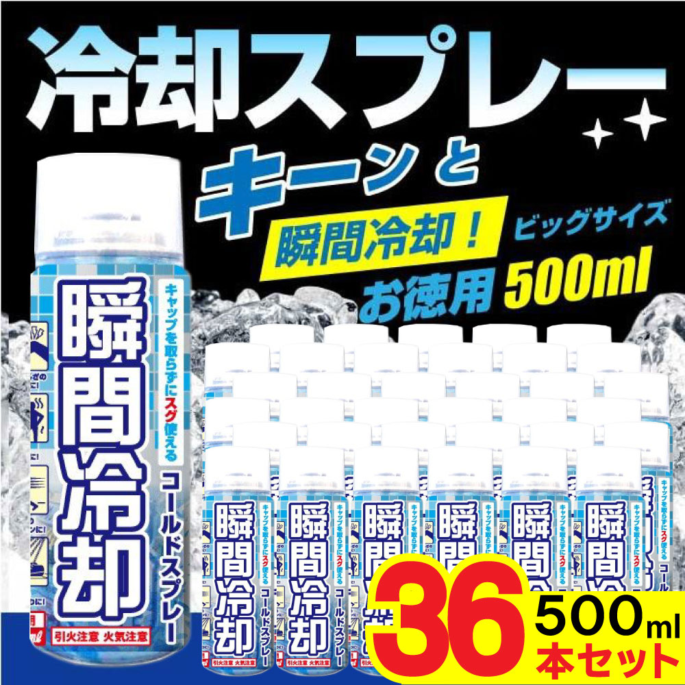 コールドスプレー お徳用500ml 36本セット 日本製 冷却スプレー 冷却