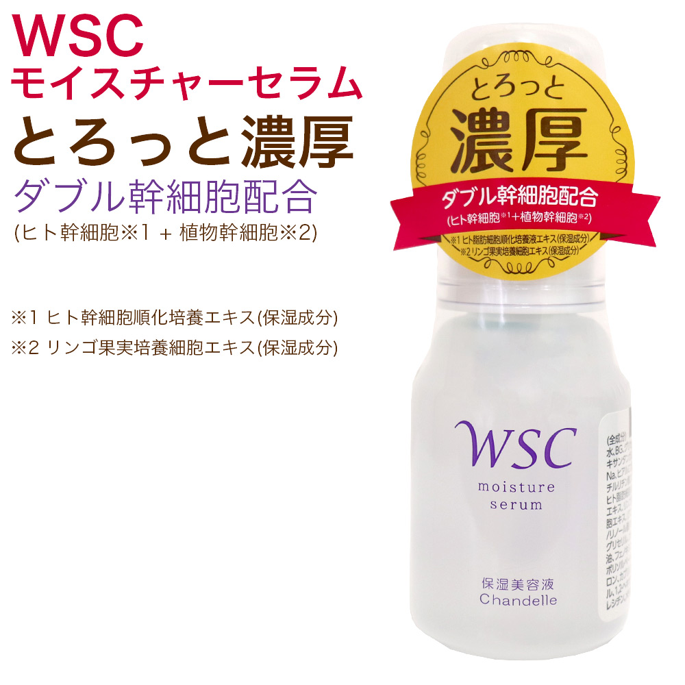 ヒト幹細胞+植物幹細胞のダブル幹細胞配合 美容液 35ml モイスチャー 