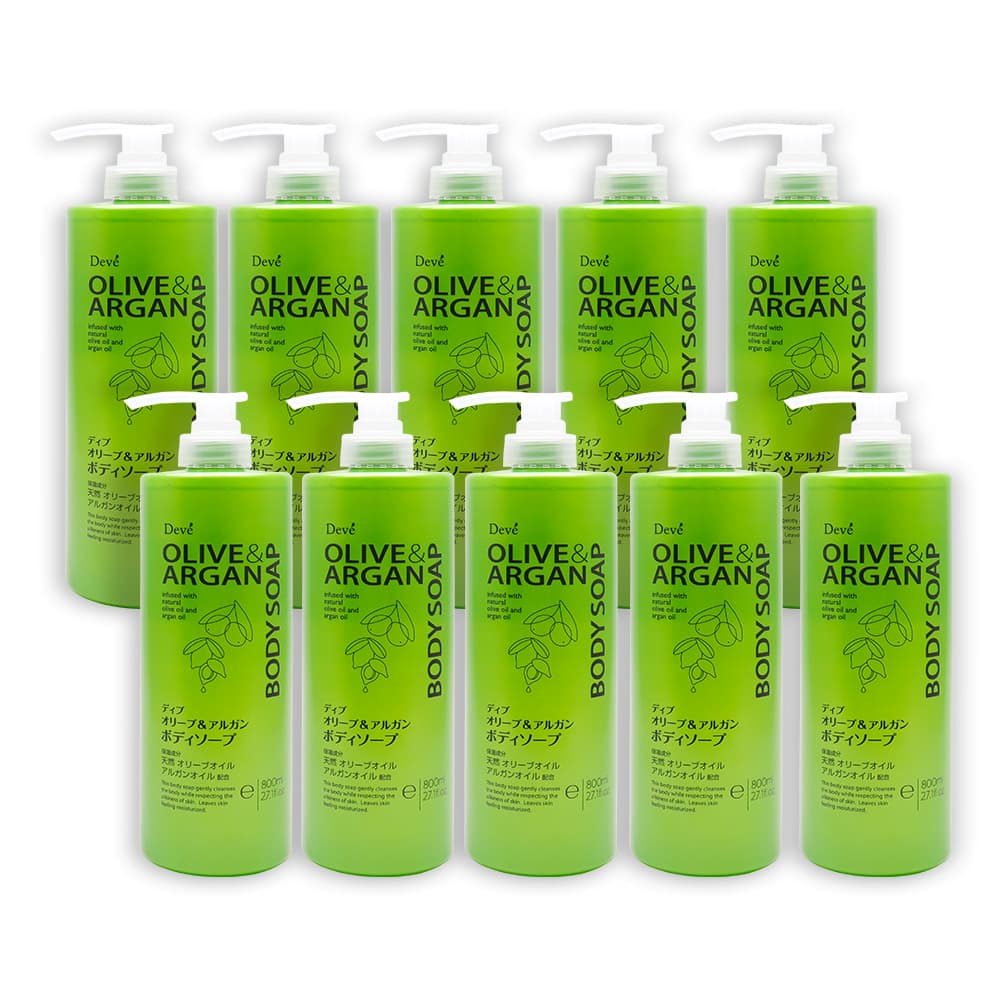 熊野油脂 ディブ オリーブ＆アルガン ボディソープ 本体 8000ml（800ml