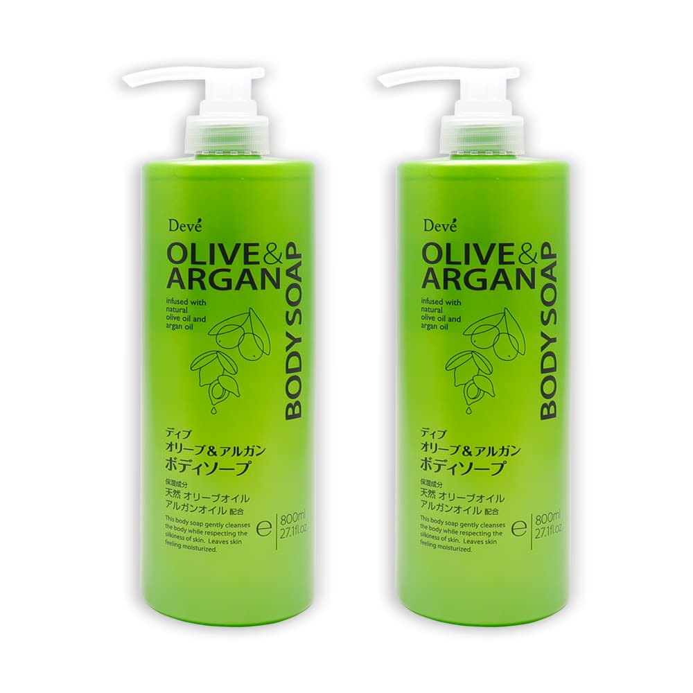 熊野油脂 ディブ オリーブ＆アルガン ボディソープ 本体 1600ml（800ml