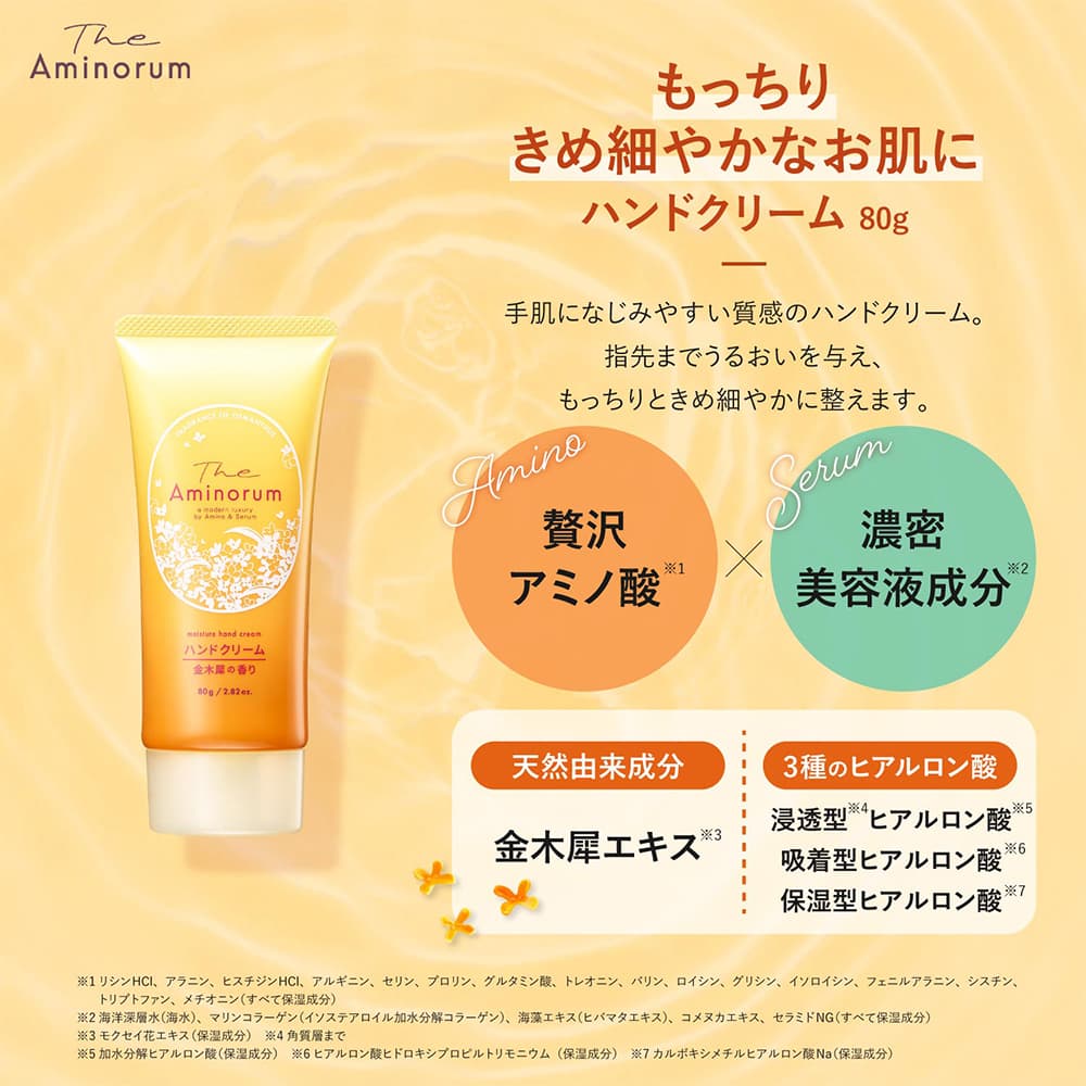 金銀 プラスマクリーム 100g 3個セット 熊野油脂 ハンドクリーム 金木犀の香り 80g アミノ酸 3種のヒアルロン