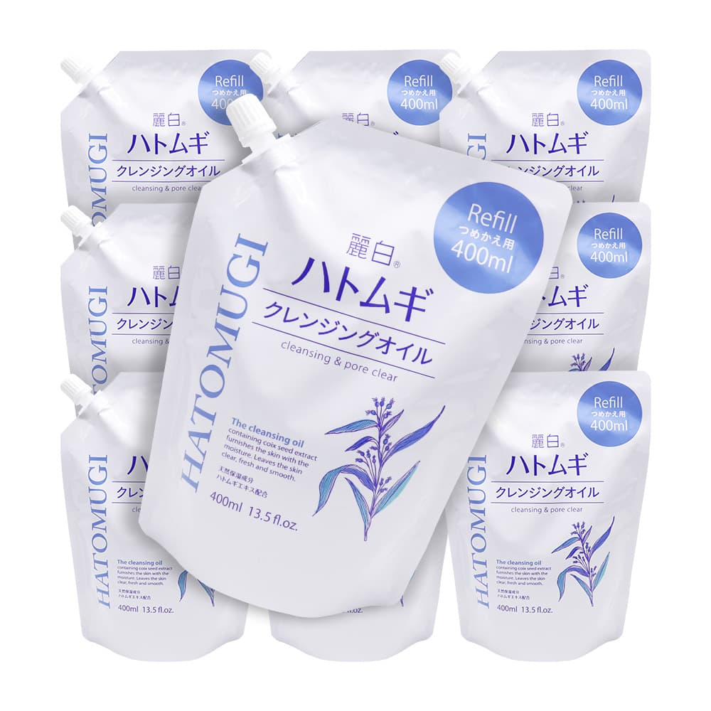 ビューア 麗白 ハトムギ クレンジングオイル つめかえ用 400ml ×10個
