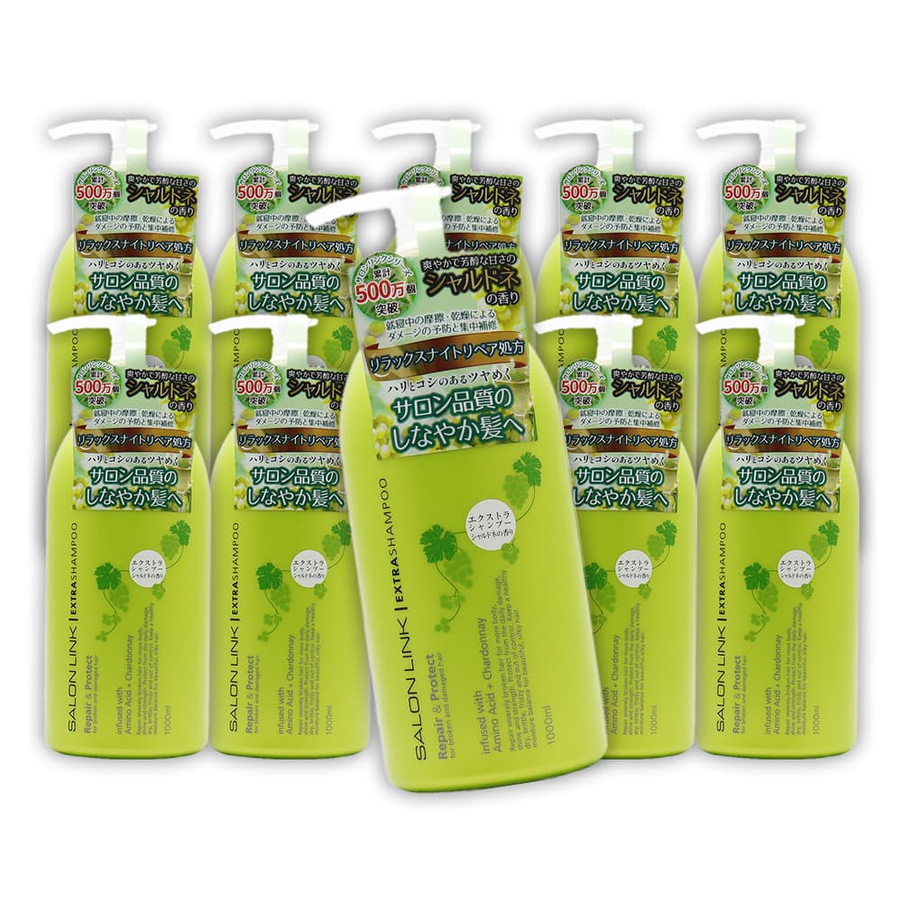 エクストラシャンプー シャルドネの香り 10000ml (1000ml ×10個) サロン品質 リラックスナイトリペア処方 サロンリンク 日本製の画像