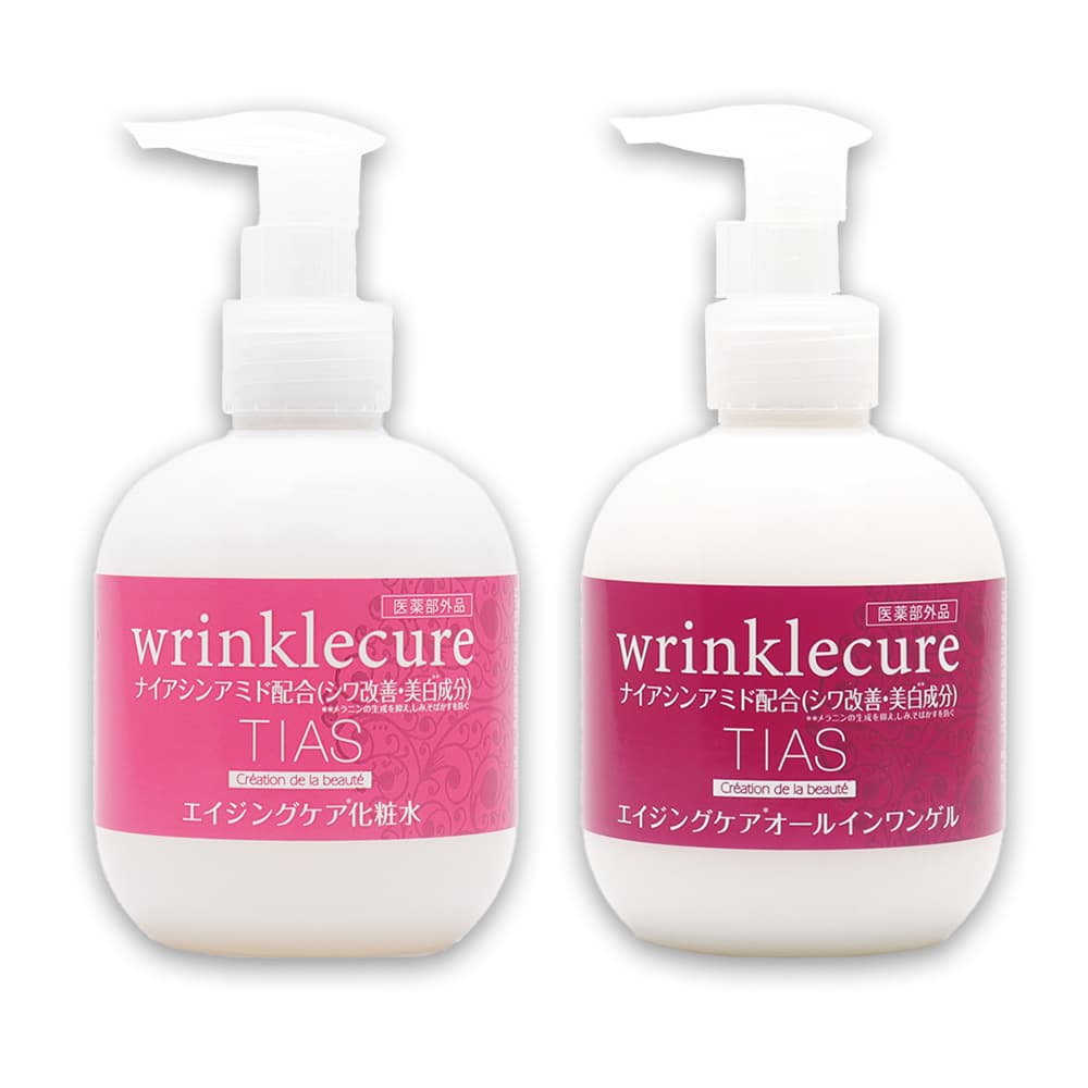 TIAS シワ改善 化粧水 200ml + オールインワンゲル 200g セット
