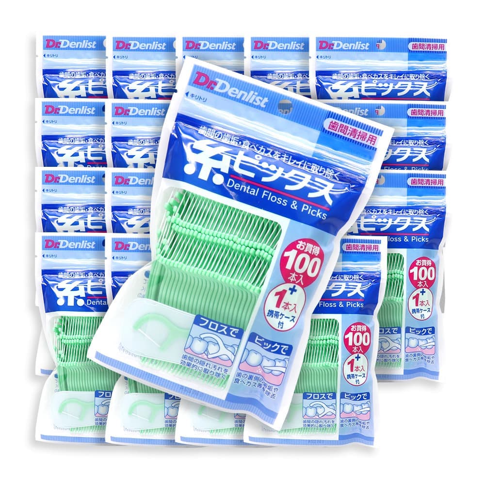 ドクターデンリスト 糸ピックス 101本入り 携帯ケース付 歯間清掃用