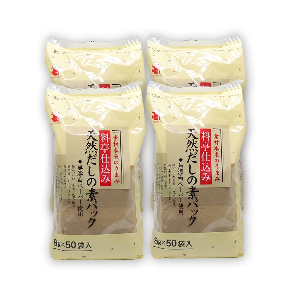 たかはし出品　4枚 かね七（KANESICHI） だしパック 8g×50袋入 ×4個 天然だしの素パック