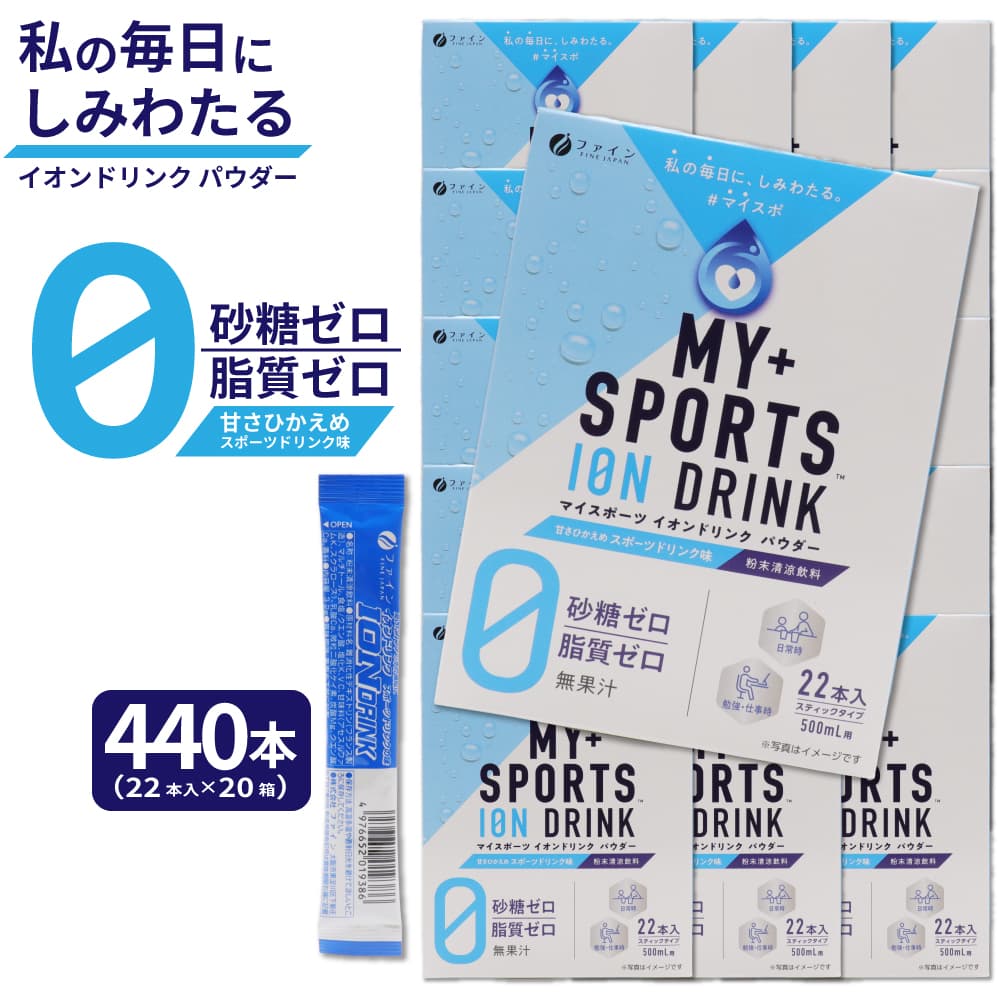イオンドリンク パウダー スポーツドリンク味 スティックタイプ 440本(22本入×20箱) 日本製 粉末 粉末清涼飲料 無果汁