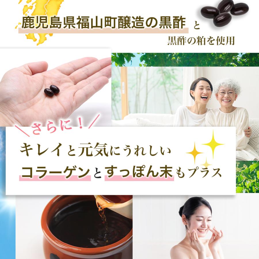 国産すっぽん黒酢+コラーゲン 30粒入 ×2袋 栄養補助食品 日本製｜wagonsale｜03