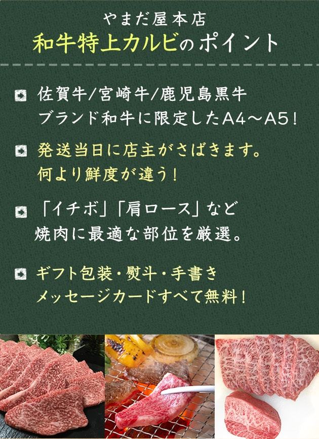 佐賀牛 和牛 焼肉用 希少部位 A5 特上 カルビ 300g 宮崎牛