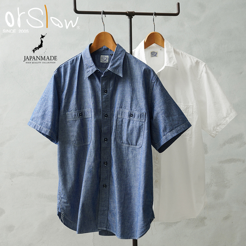 orSlow（オアスロウ） 01-V8170 CHAMBRAY WORK SHIRTS S/S