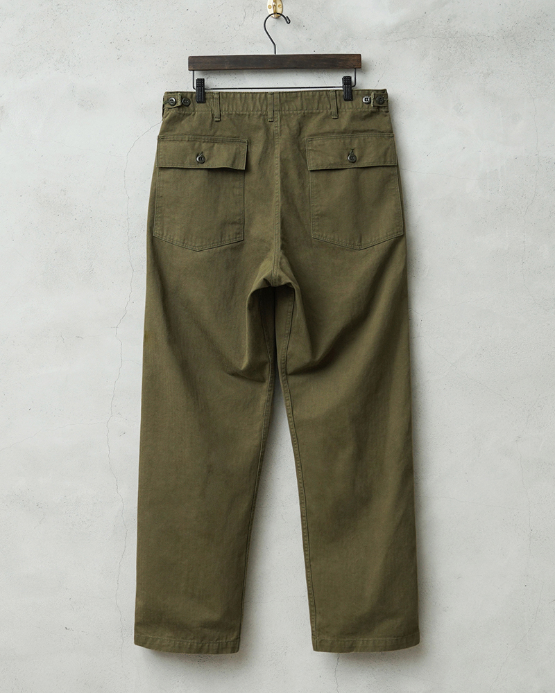 orSlow ファティーグパンツ orslow オリジナル ネップ ツイル サマーファティーグ パンツ, Ecru