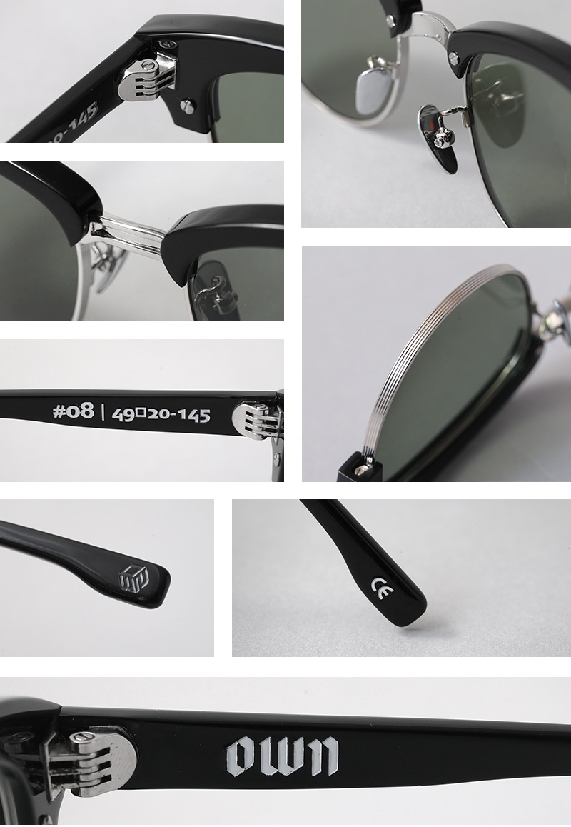 OWN オウン OW-08BK-GRN #08 BLACK / GREEN ブロータイプ