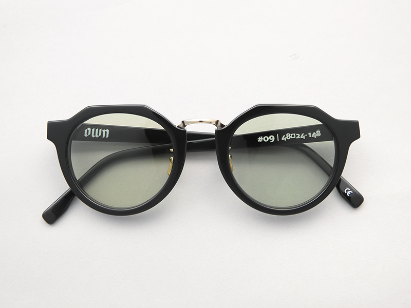 オウン OWN OW-09BK-SMGRN #09 BLACK / SMOKEY GREEN ボストンタイプ