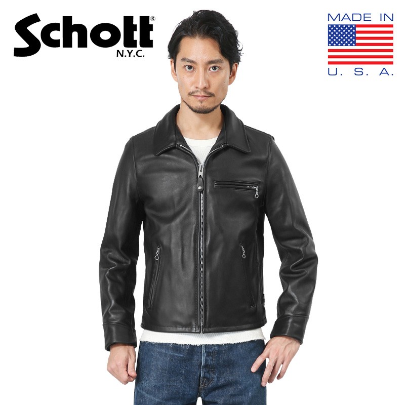 Schott ショット 103US TRUCKER レザージャケット 7209 アウター 革ジャン ライダースジャケット トラッカージャケット 本革  ブランド【クーポン対象外】【T】