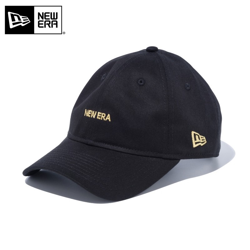 【メーカー取次】 NEW ERA ニューエラ 9THIRTY Cloth Strap ミニロゴ ブラックXゴールドロゴ 13562163 キャップ  帽子 ブランド【クーポン対象外】【T】