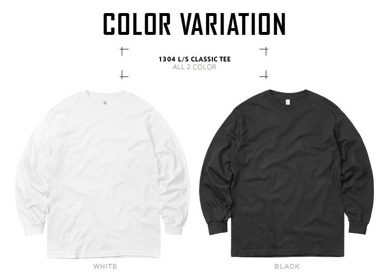 メーカー取次】ALSTYLE アルスタイル 1304 クラシック L/S クルー