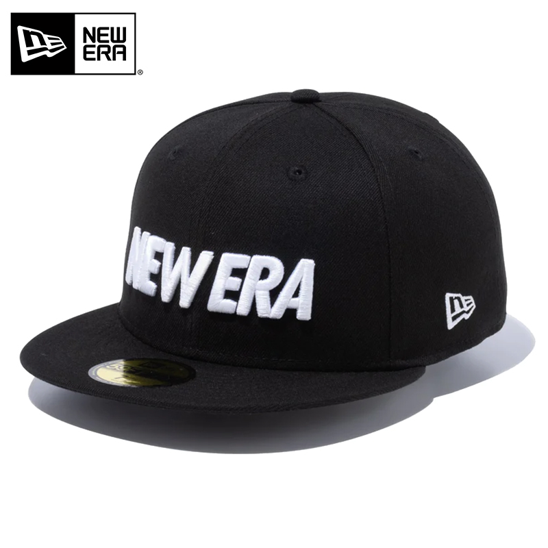 メーカー取次】NEW ERA ニューエラ 59FIFTY ワードマークロゴ ブラック