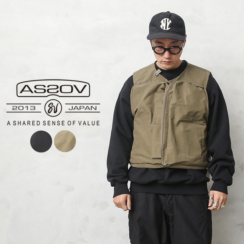 AS2OV アッソブ 141900 SHRINK NYLON CAMP VEST 2 キャンプ ベスト